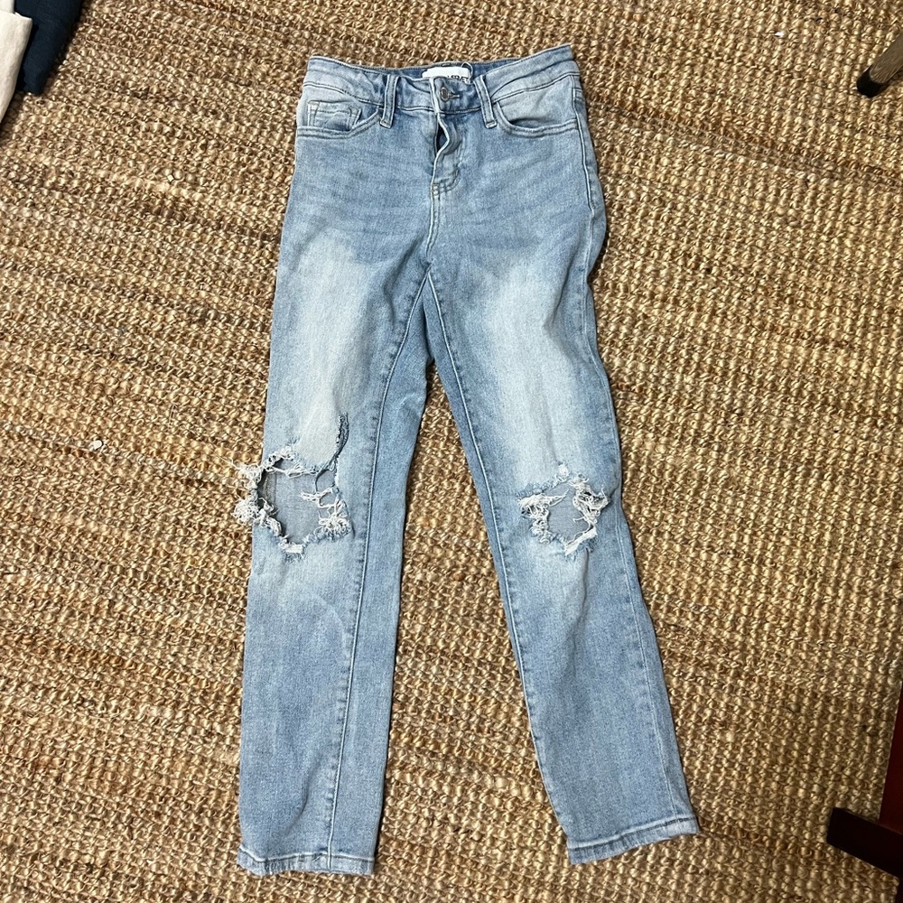 Light Blue Distressed Women vervet Jeans